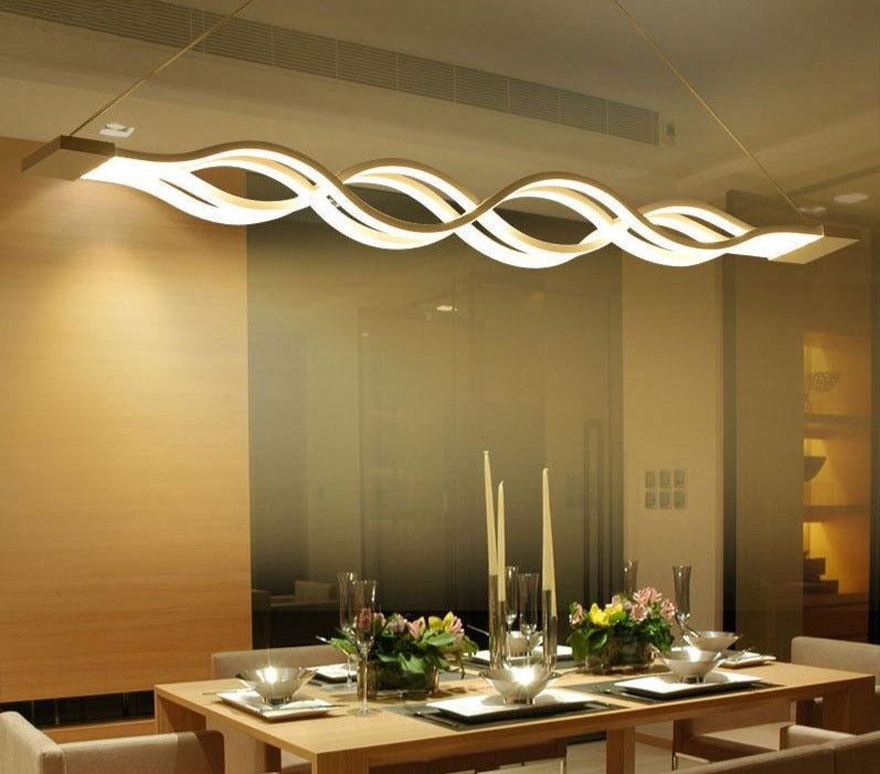 Curved LED light fixture