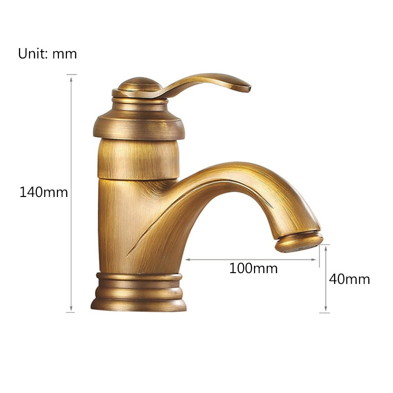 rustic brass bathroom faucet dimensions