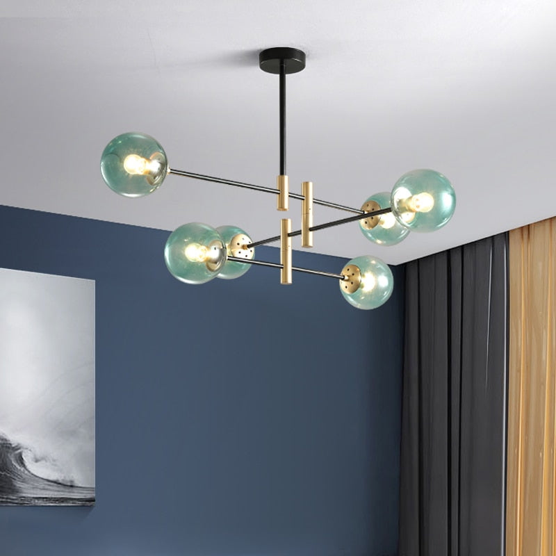 Felton - Modern Glass Multi-Bulb Chandelier