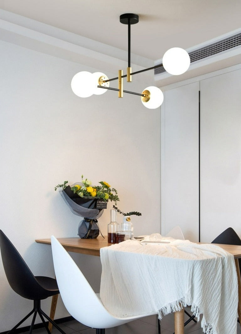 Frosted Glass Modern Dining Room Chandelier