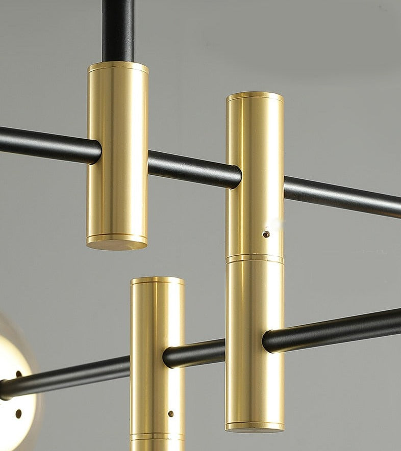 Felton - Modern Glass Multi-Bulb Chandelier