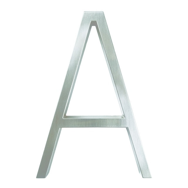 Silver Modern House Numbers