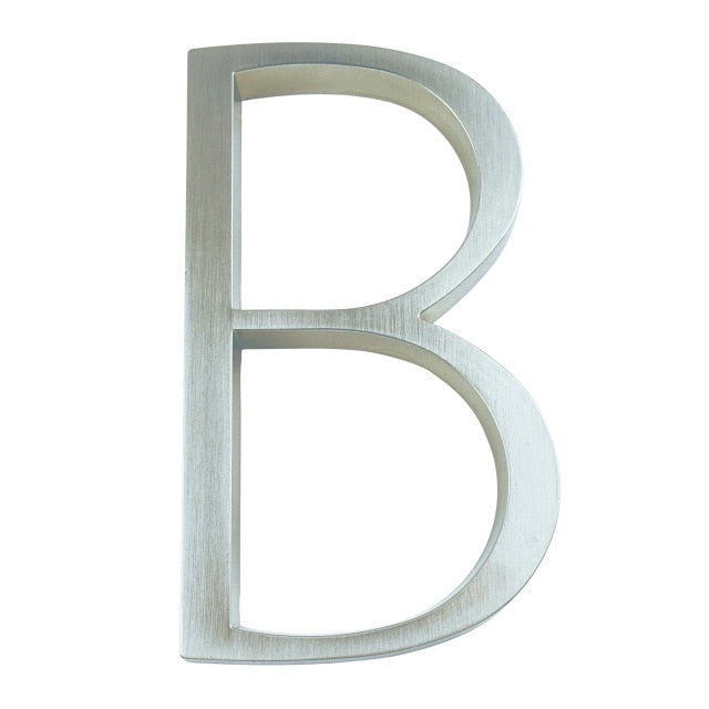 Silver Modern House Numbers