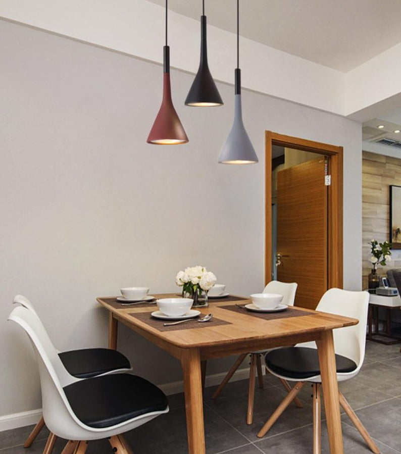 Colorful Pendant Lights For Dining Room