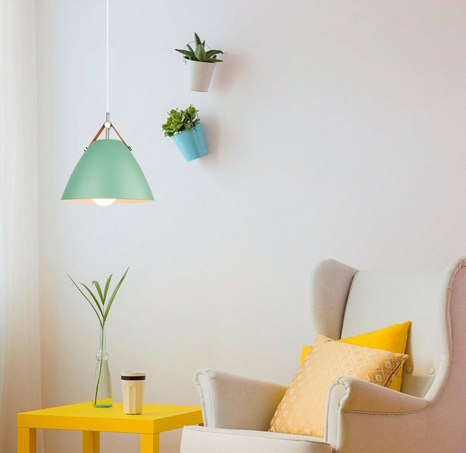 spring green colorful nordic pendant lights