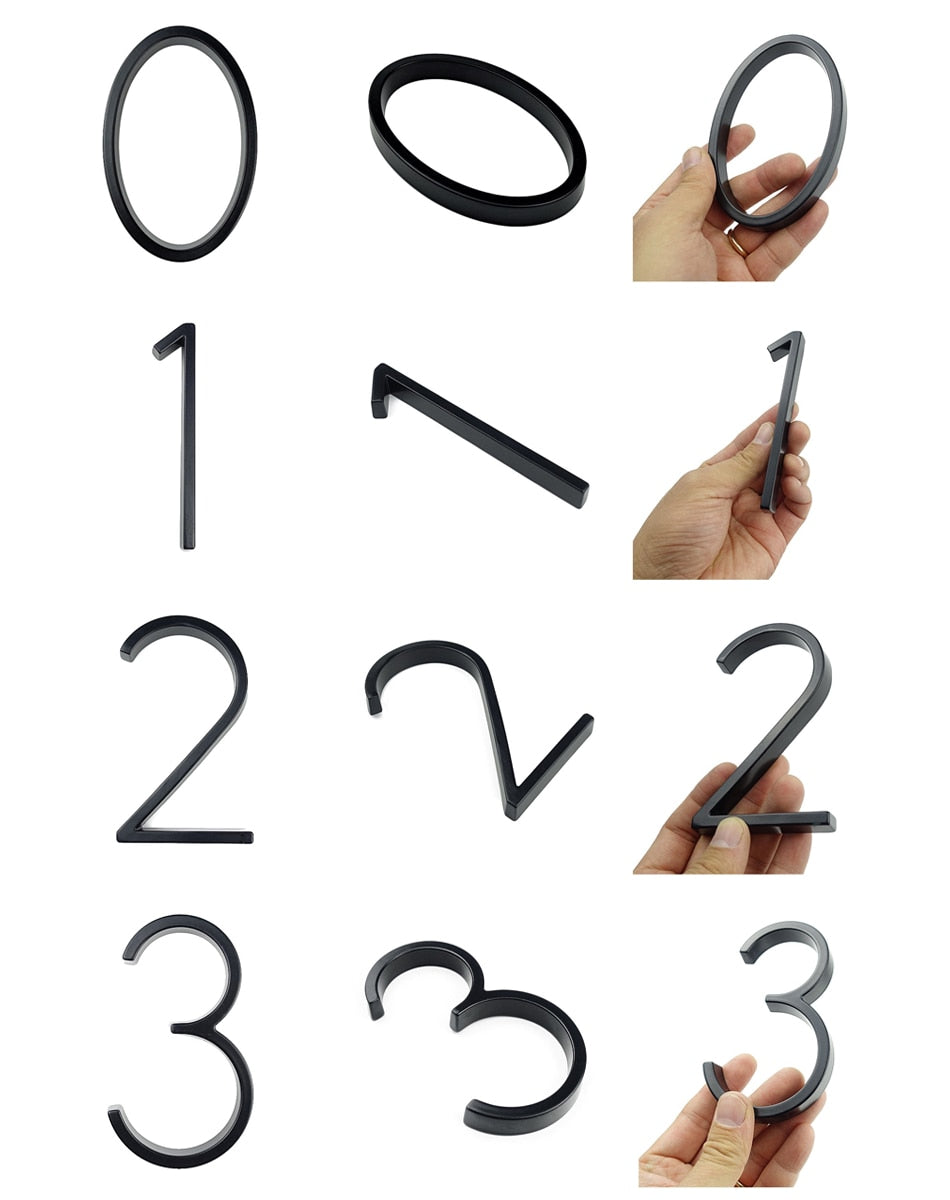 Modern House Numbers