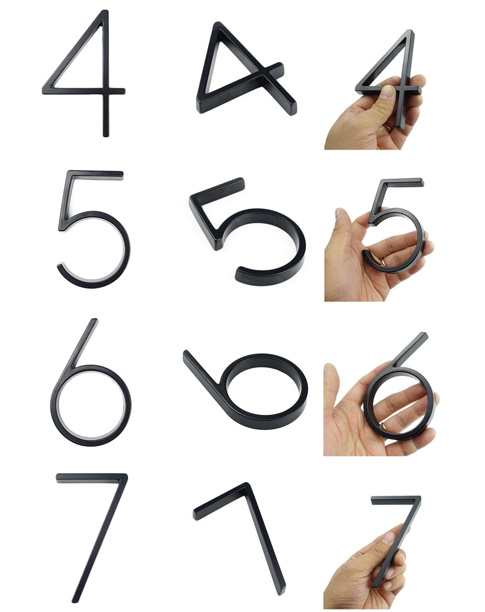 Modern House Numbers