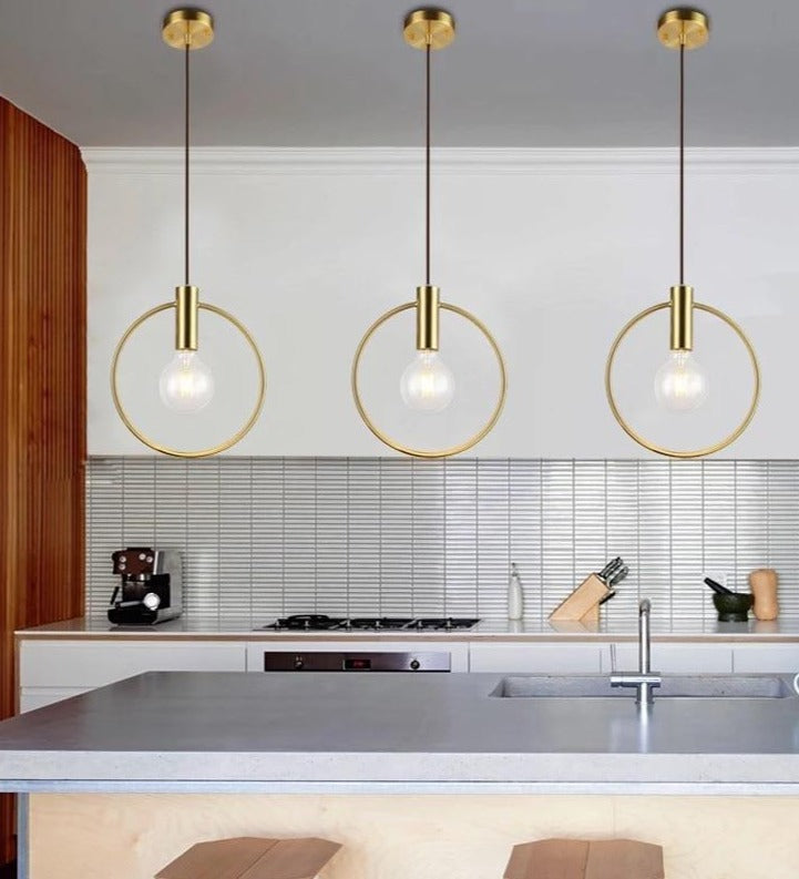 Modern circular cheap pendant light