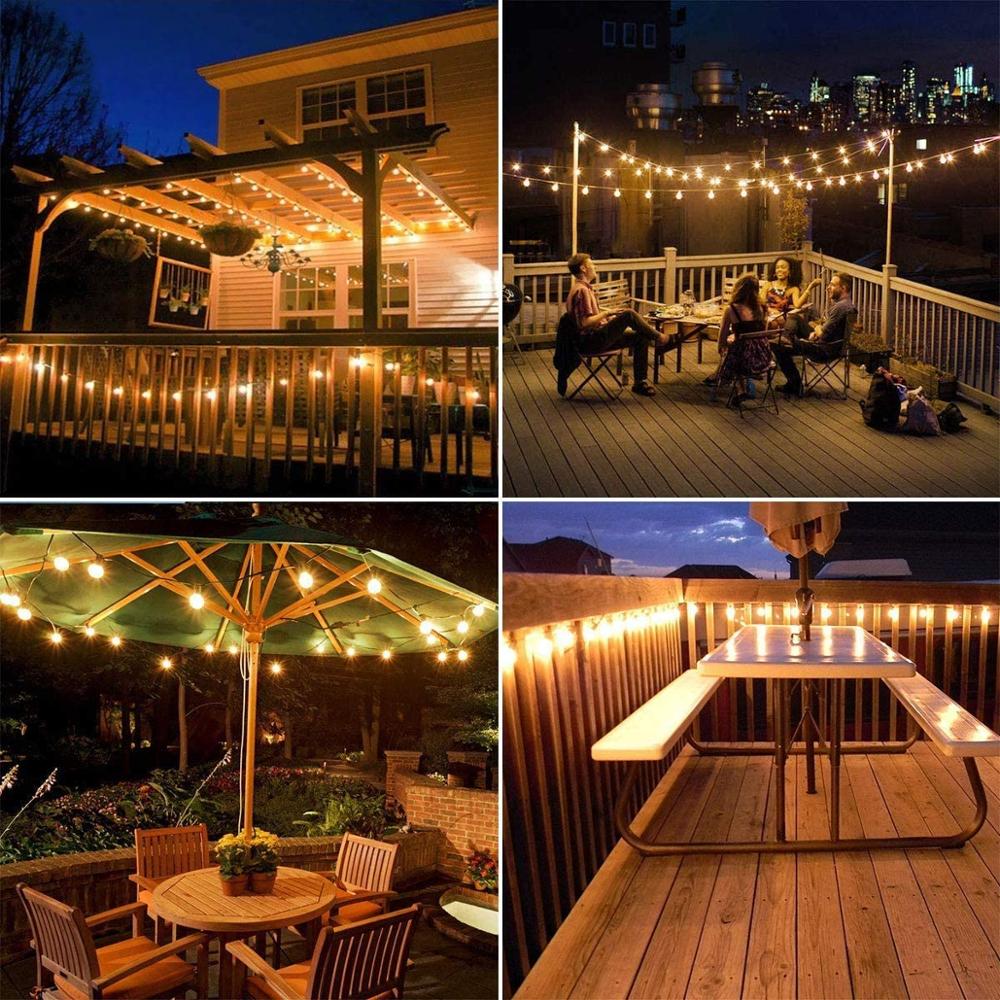 Outdoor Glass Bulb String Lights