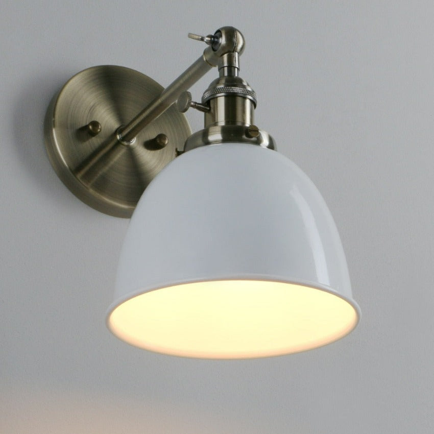 White Vintage Wall Sconce