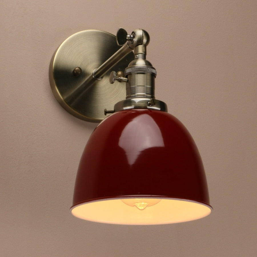 Retro Red Wall Sconce