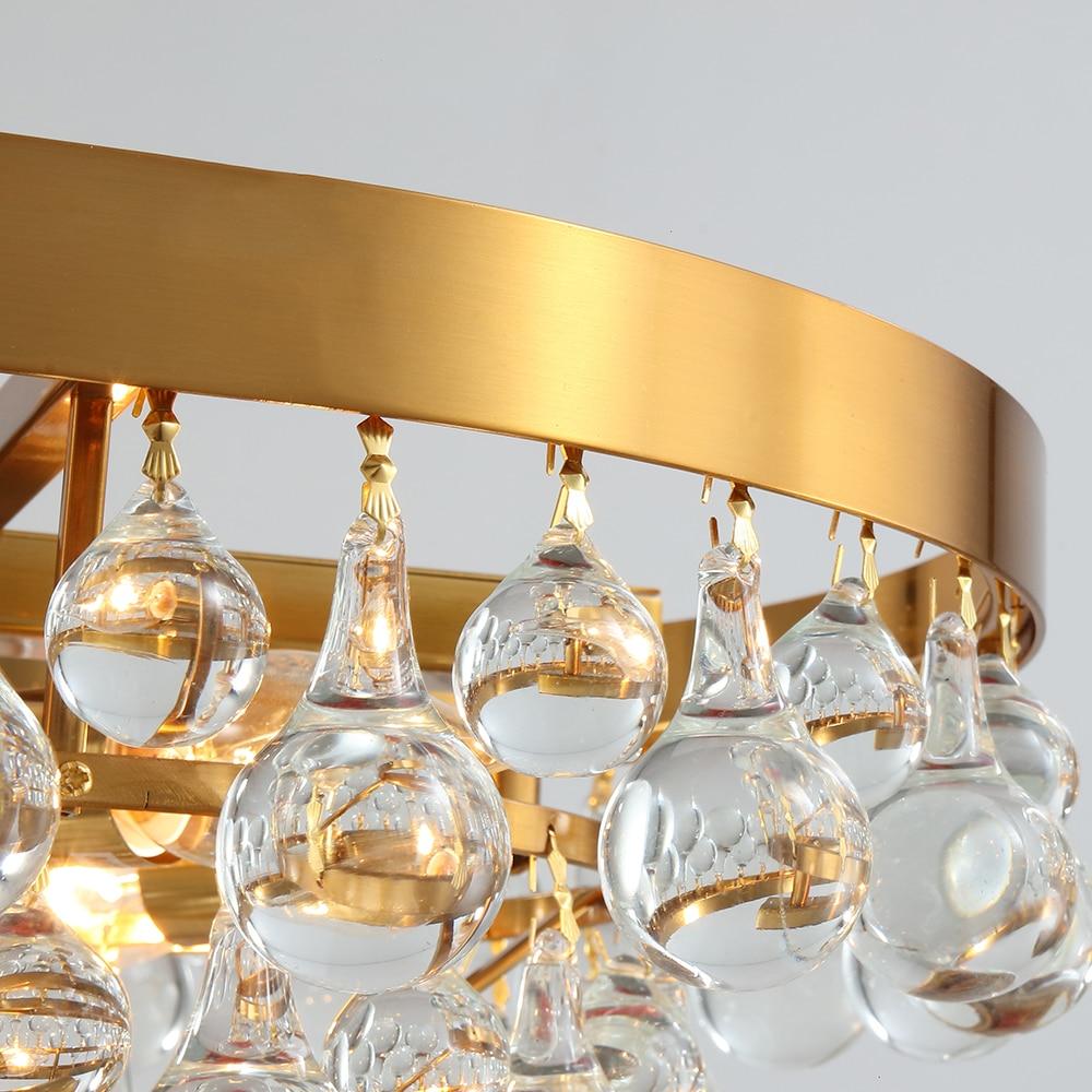 Glass Crystal Droplet Chandelier