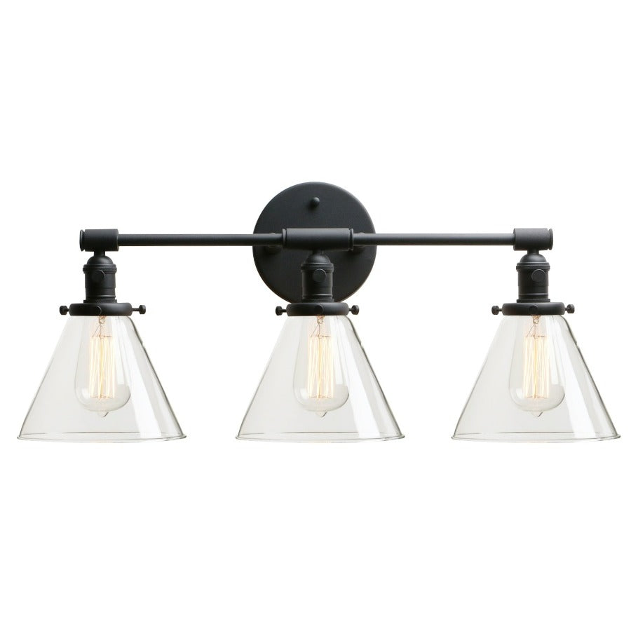 Matte Black Farmhouse Bathroom Wall Lamp