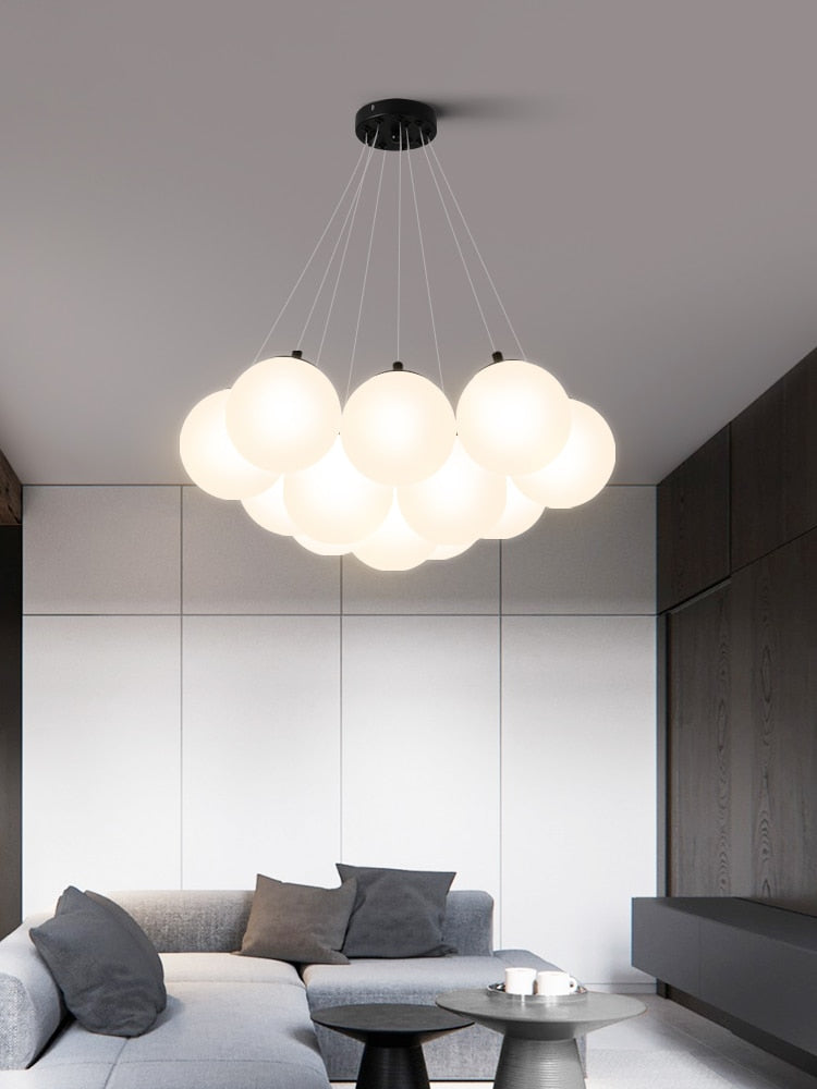 Multi-Bulb Juno Frosted Chandelier