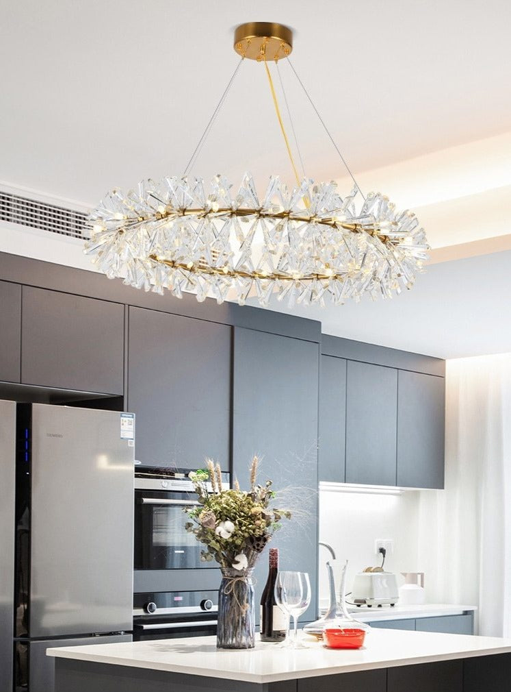 Polished Brass modern chandelier