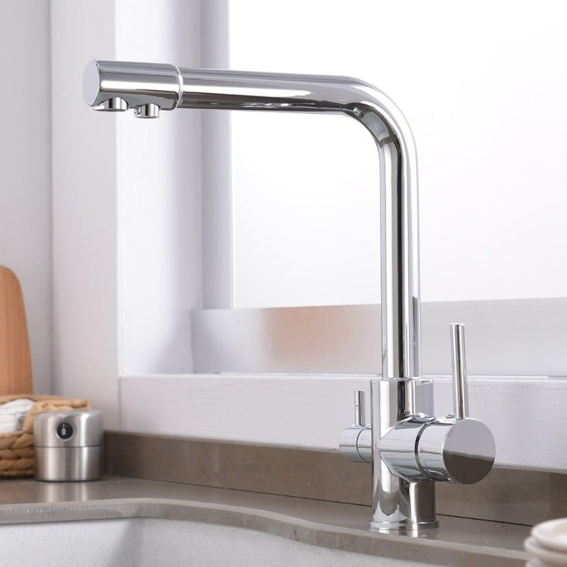 Modern Curved Kitchen Faucet
