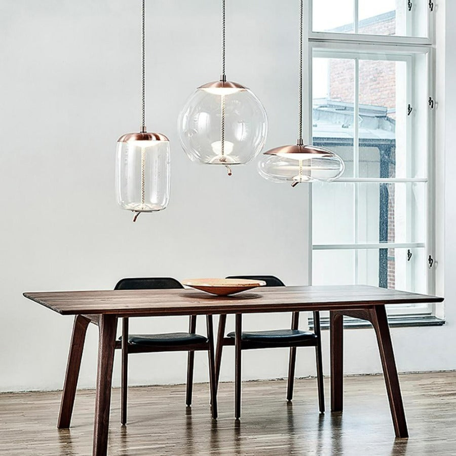 Clear nordic glass pendant lights