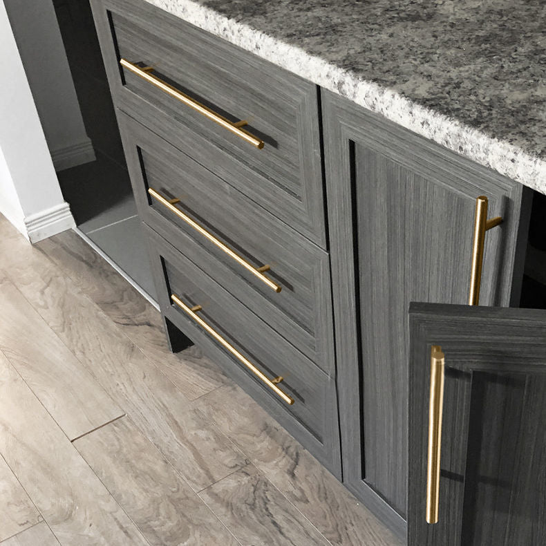 Modern Black & Gold Cabinet & Drawer Handles