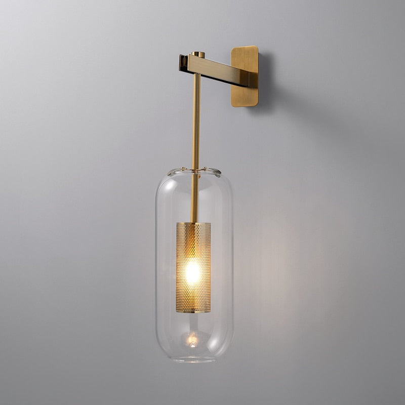 Modern Hanging Glass Wall Light