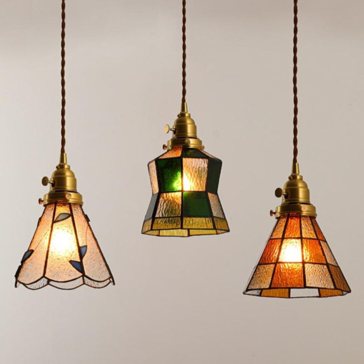 Colorful Stained Glass Pendant Lights