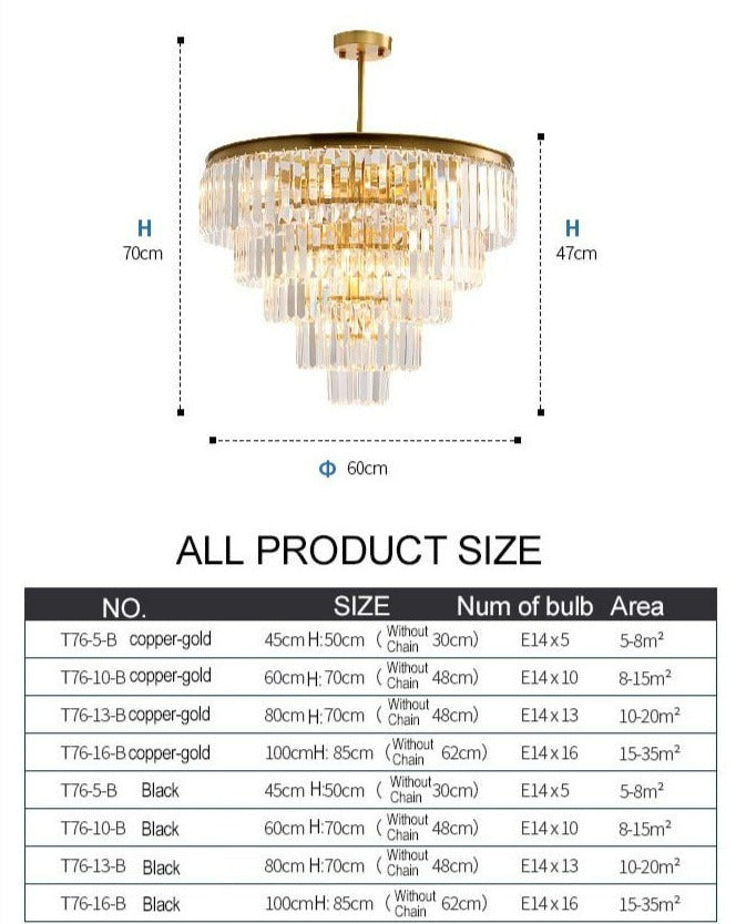 Garland - Modern Glass Crystal Chandelier