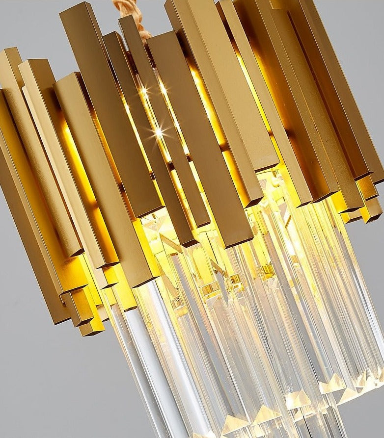 Apollo - Modern Glass Crystal Pendant Lights