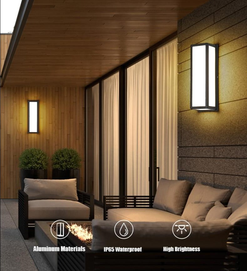 Bright outdoor porch lights with motion detection