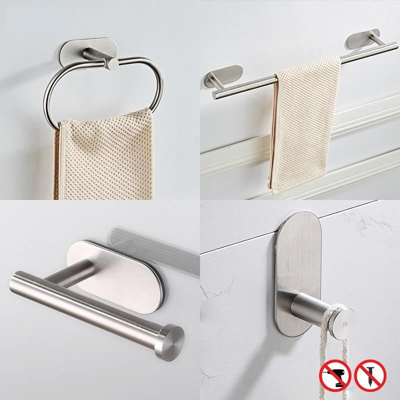 Chrome Modern Bathroom Hardware Set