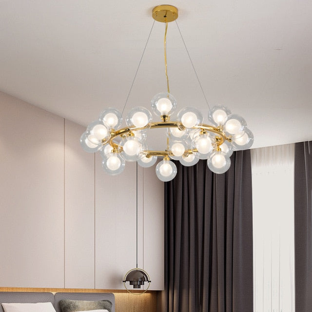 Fleur - Modern Glass Globe Chandelier