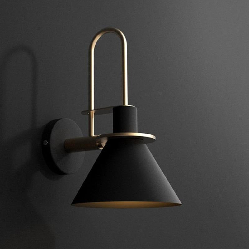 Salena modern wall sconce in black