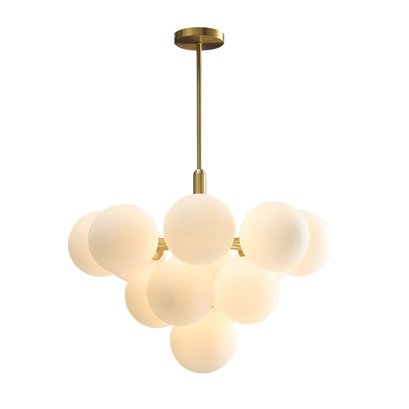 Juno - Frosted Glass Globe Chandelier