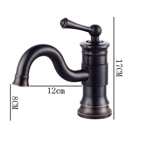 Rustic Curved Bathroom Faucet