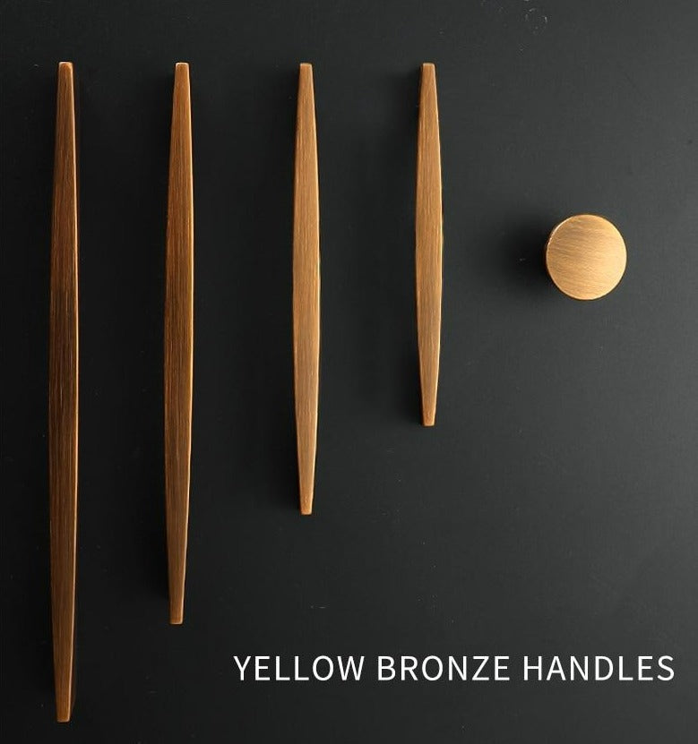 Modern Bronze Cabinet & Drawer Handles
