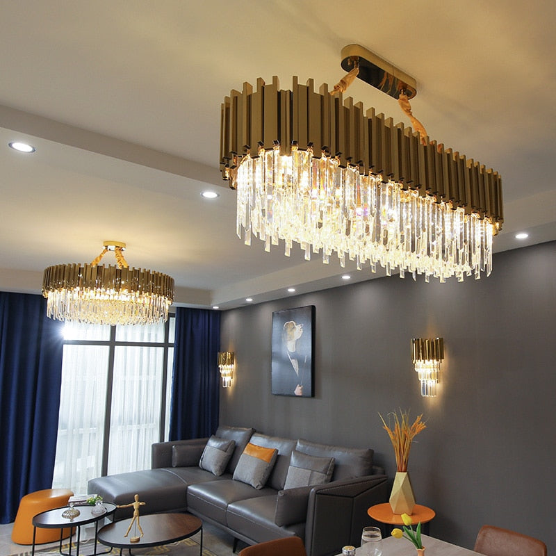 Modern glass crystal chandelier for home