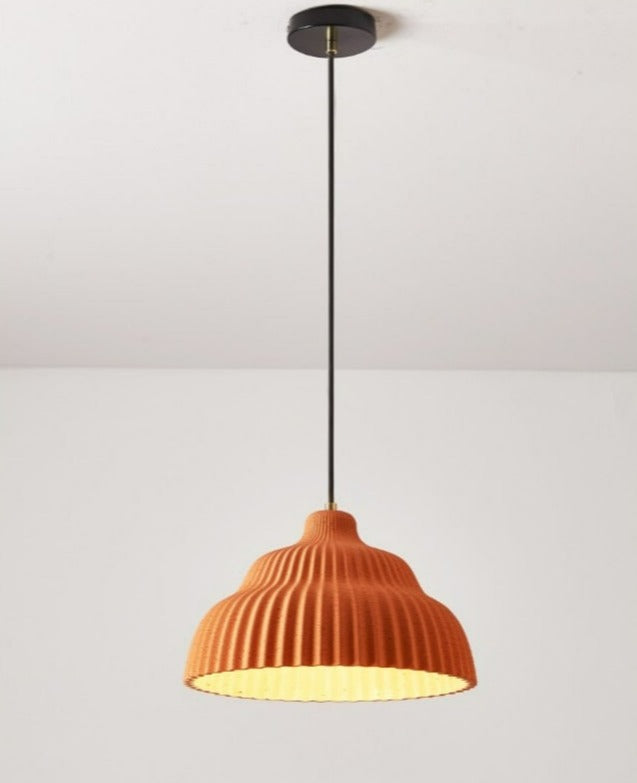 Modern concrete vintage orange pendant lights