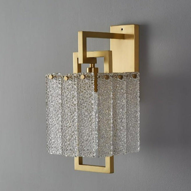 Modern Textured Glass Wall Light