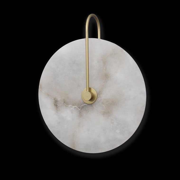 Modern White Marble Wall Sconce