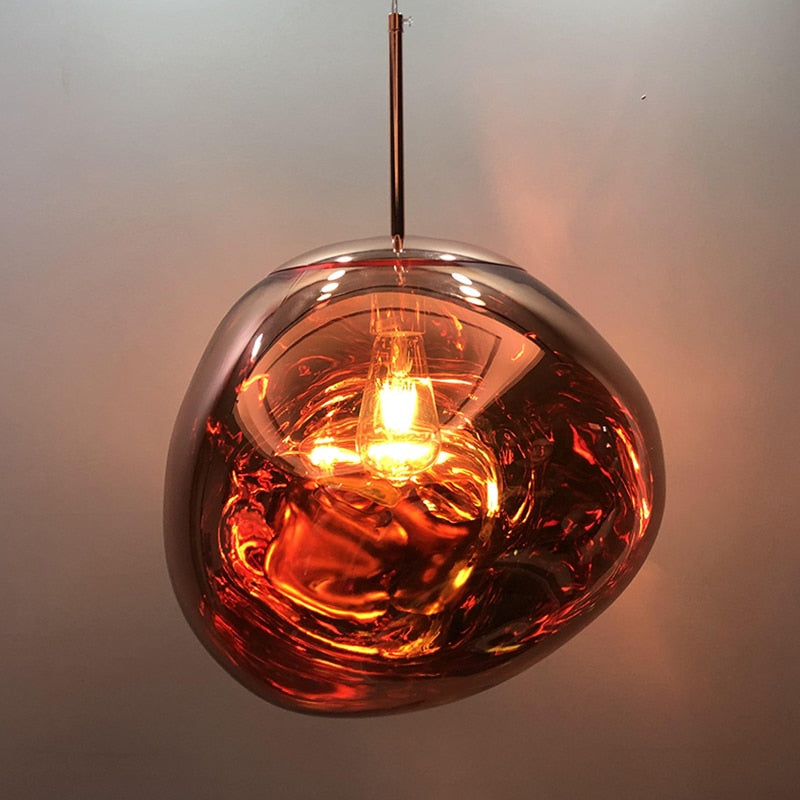 Colorful Warped Pendant Lights