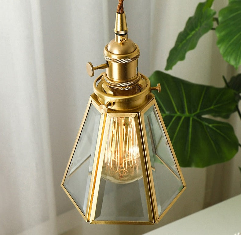 Retro Copper Pendant Light