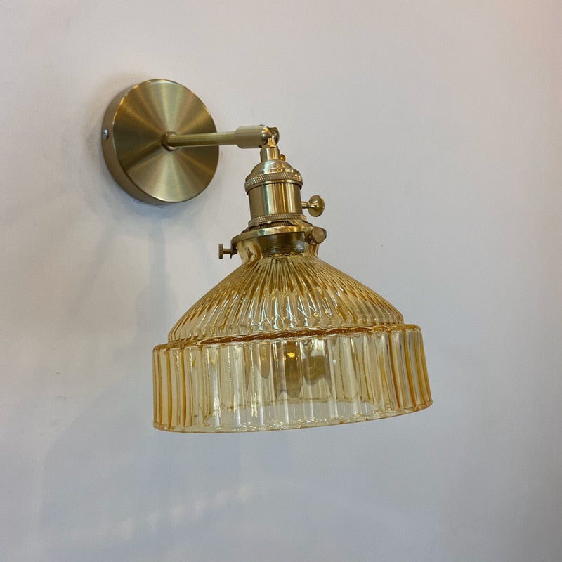 Raquel - Vintage Glass Wall Lamps