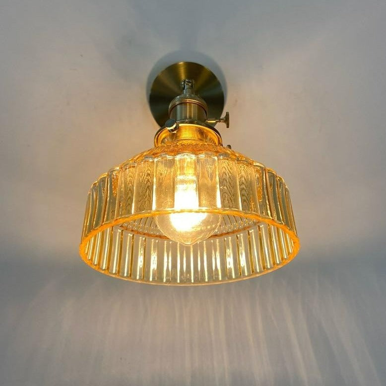 Brass wall lamp