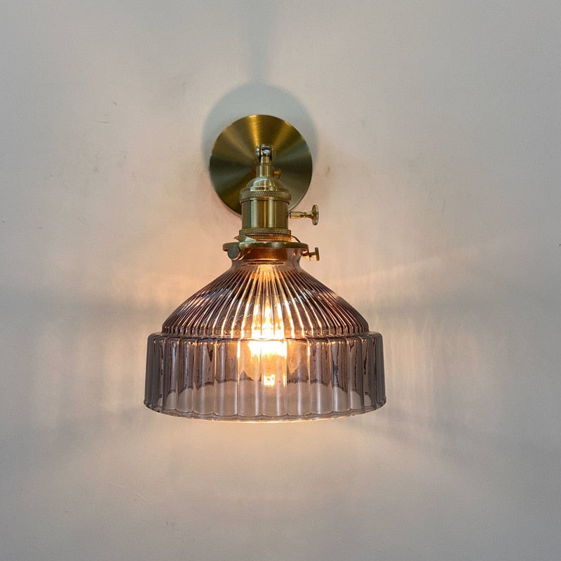 Raquel - Vintage Glass Wall Lamps