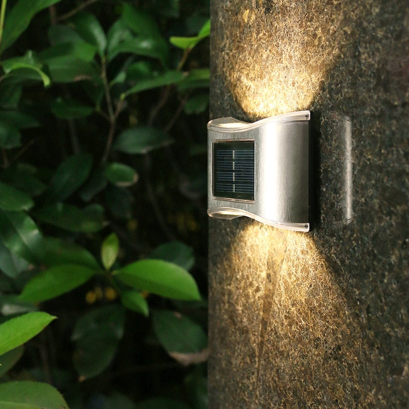 Solar LED Outdoor Wall Lights for stone walls