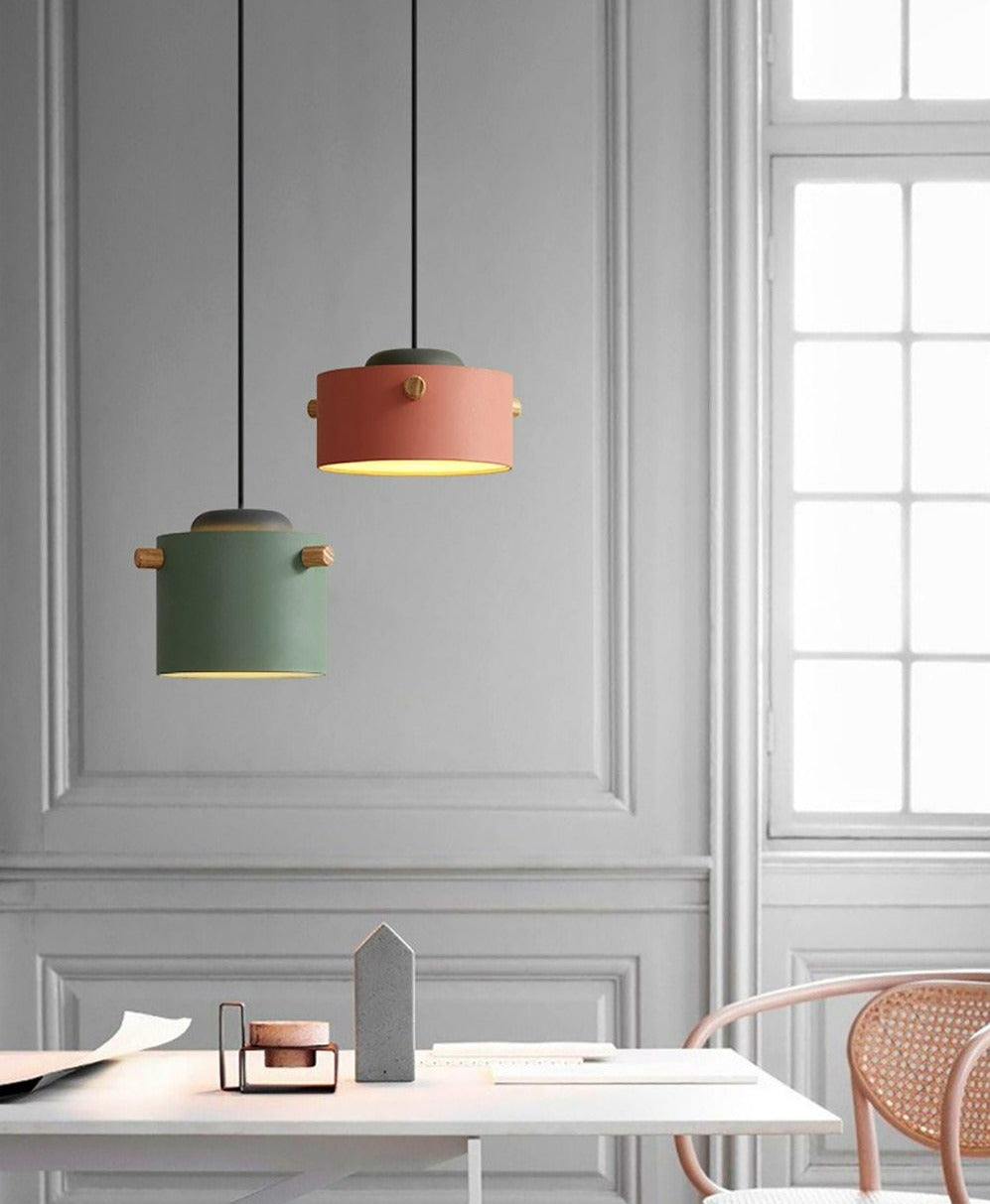 Colorful Wooden Nordic Pendant Lights