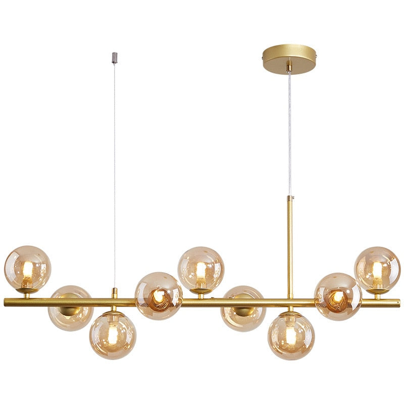 Dalton - Modern Multi-Bulb Horizontal Chandelier