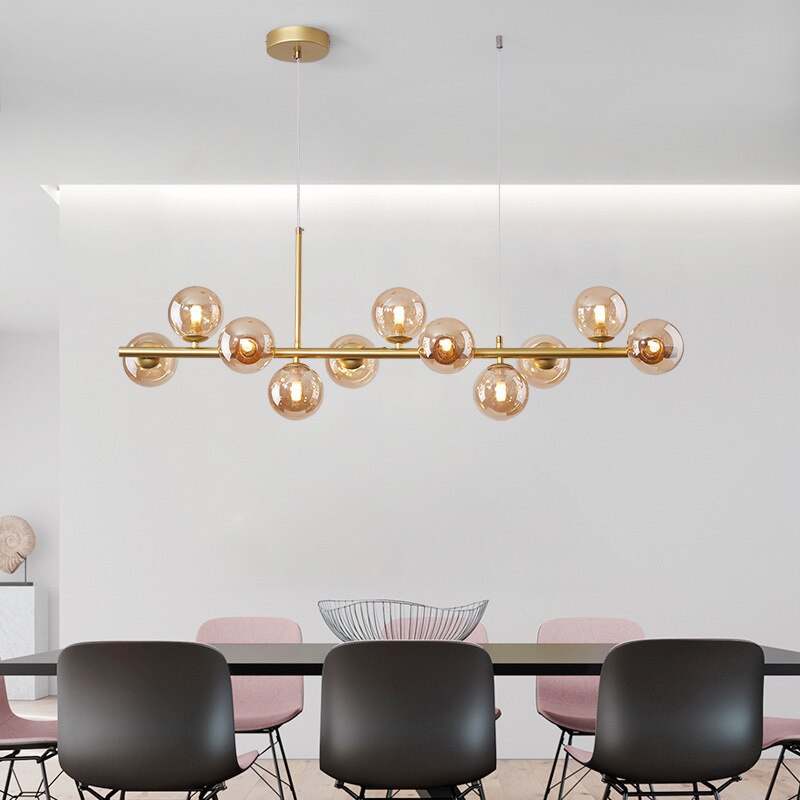 Dalton - Modern Multi-Bulb Horizontal Chandelier