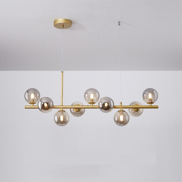 Dalton - Modern Multi-Bulb Horizontal Chandelier