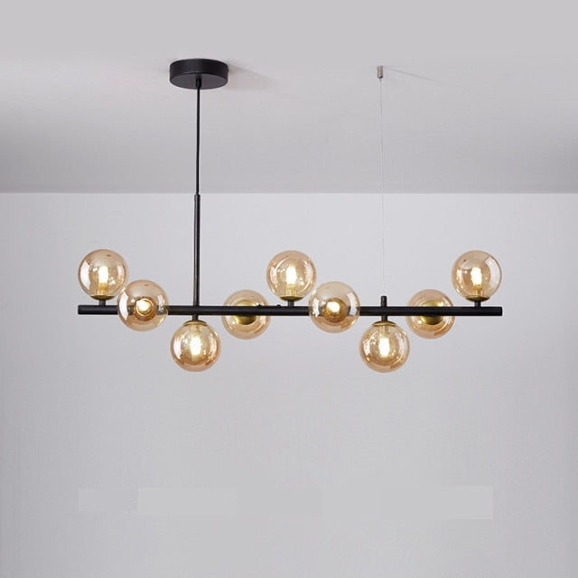 Dalton - Modern Multi-Bulb Horizontal Chandelier