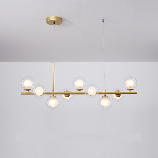 Dalton - Modern Multi-Bulb Horizontal Chandelier