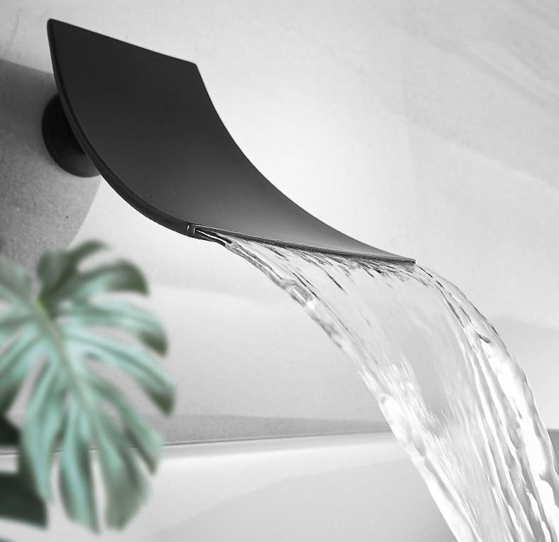 Wall Mounter Curved Waterfall Faucet